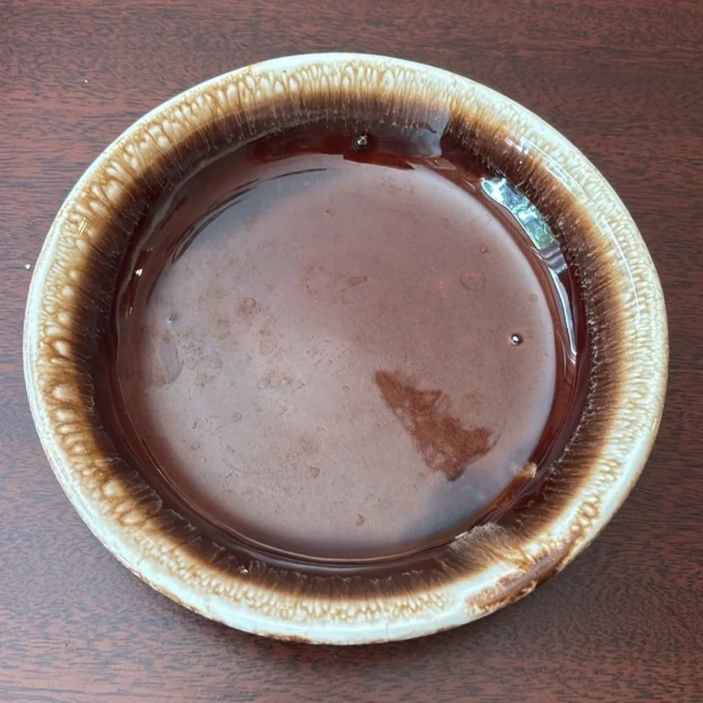 Mccoy Brown Drip Glaze Bowls Set of 2